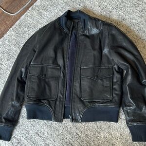 Rag & bone leather bomber